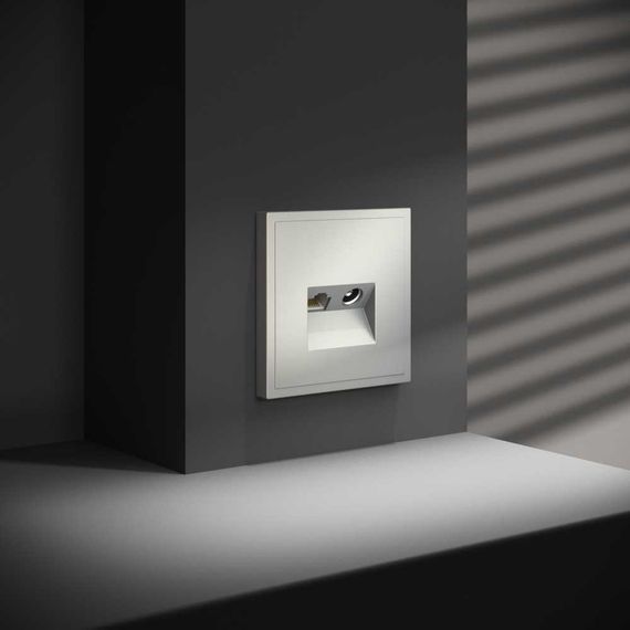 Розетка телевизионная встраиваемая S70 TV+RJ45 кат. 6, (сталь) Voltum VLS060705