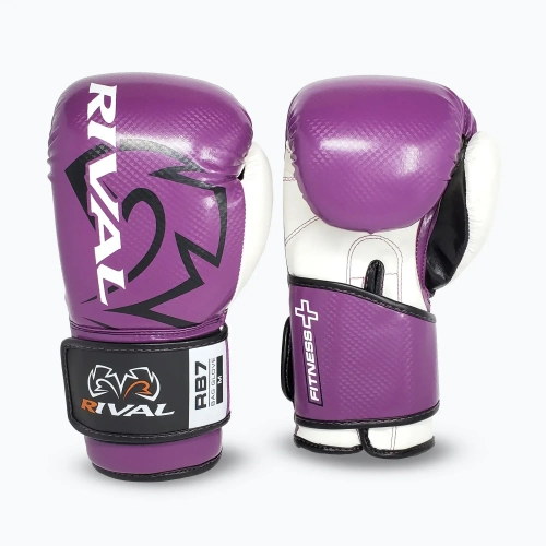 Боксёрские перчатки Rival RB7 Fitness Plus Bag purple/white
