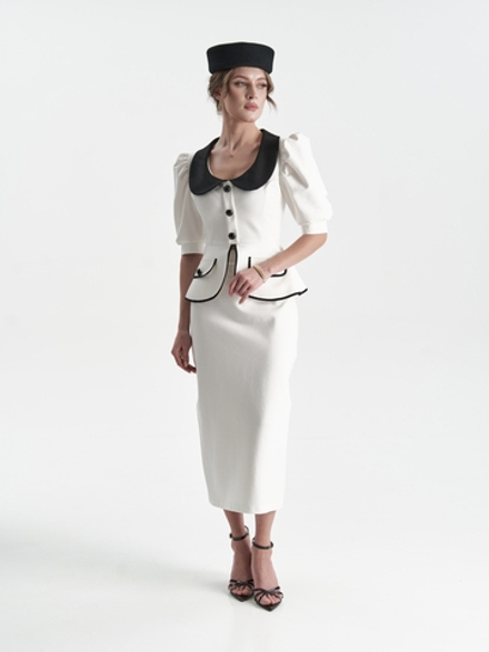 Жакет «Жена Президента» в белом оттенке