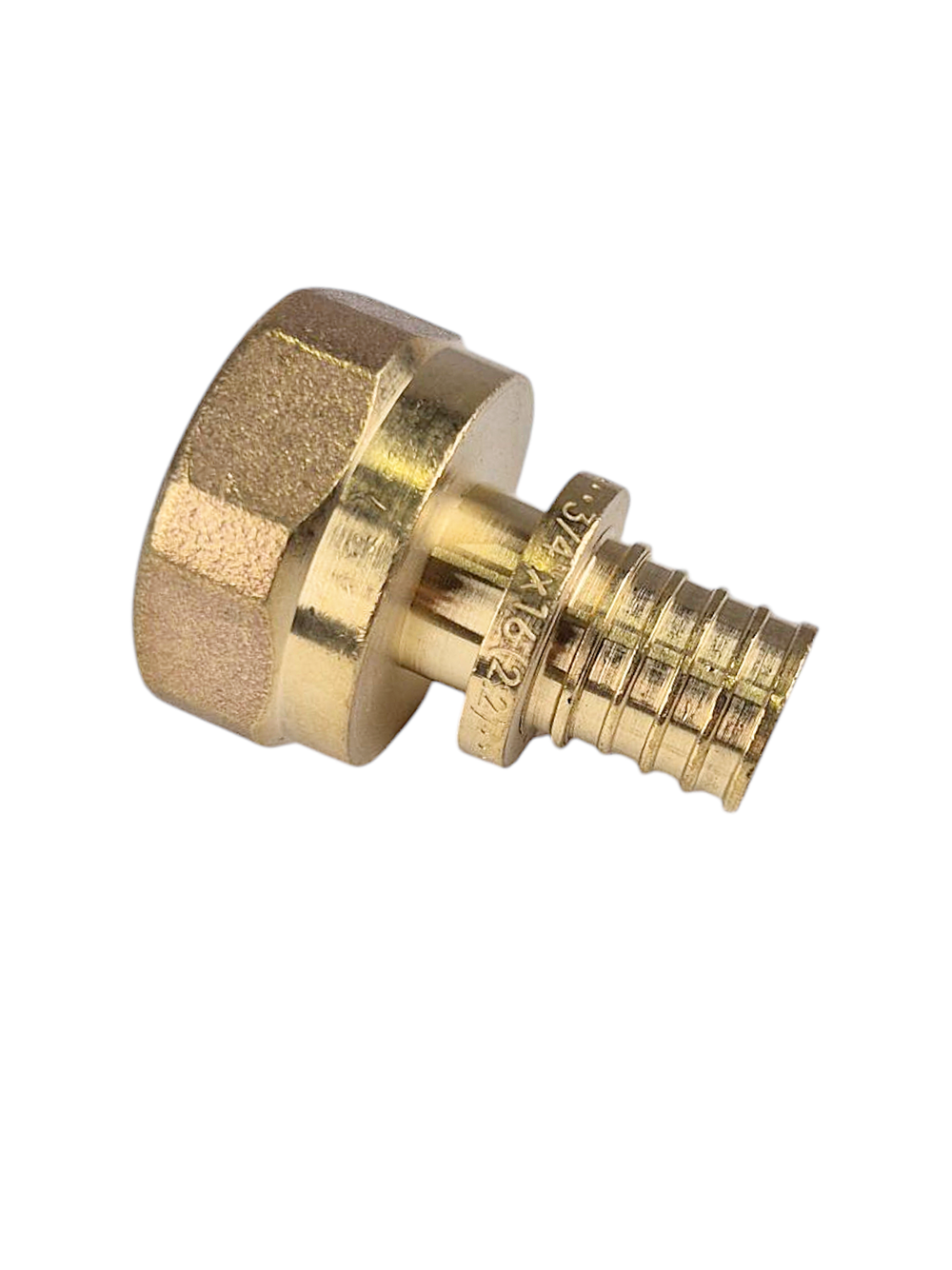 Муфта аксиальная, латунь, внутренняя резьба,16х3/4", желтый, RTP (200/10)