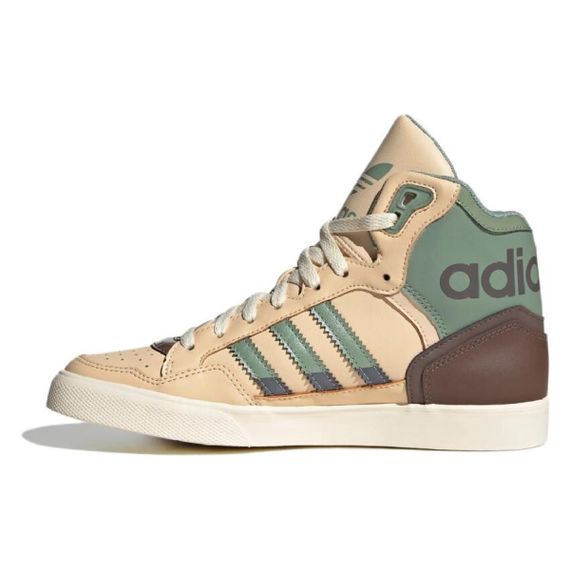 Кроссовки adidas originals EXTABALL для скейтбординга, высокие кроссовки Коричнево-зеленые Унисекс