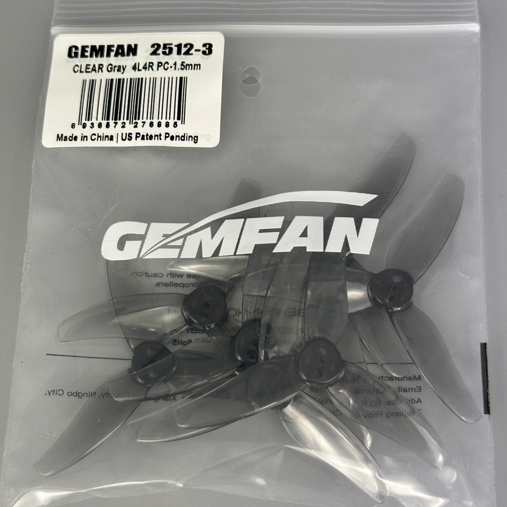 Пропеллеры Gemfan Hurricane 2512-3