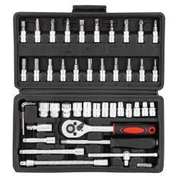 Набор инструмента 46пр. 1/4''(6-гран.)(4-14мм) KINGTUL KT-2462-46