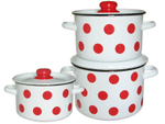 Набор кастрюль "Горошки" 24634