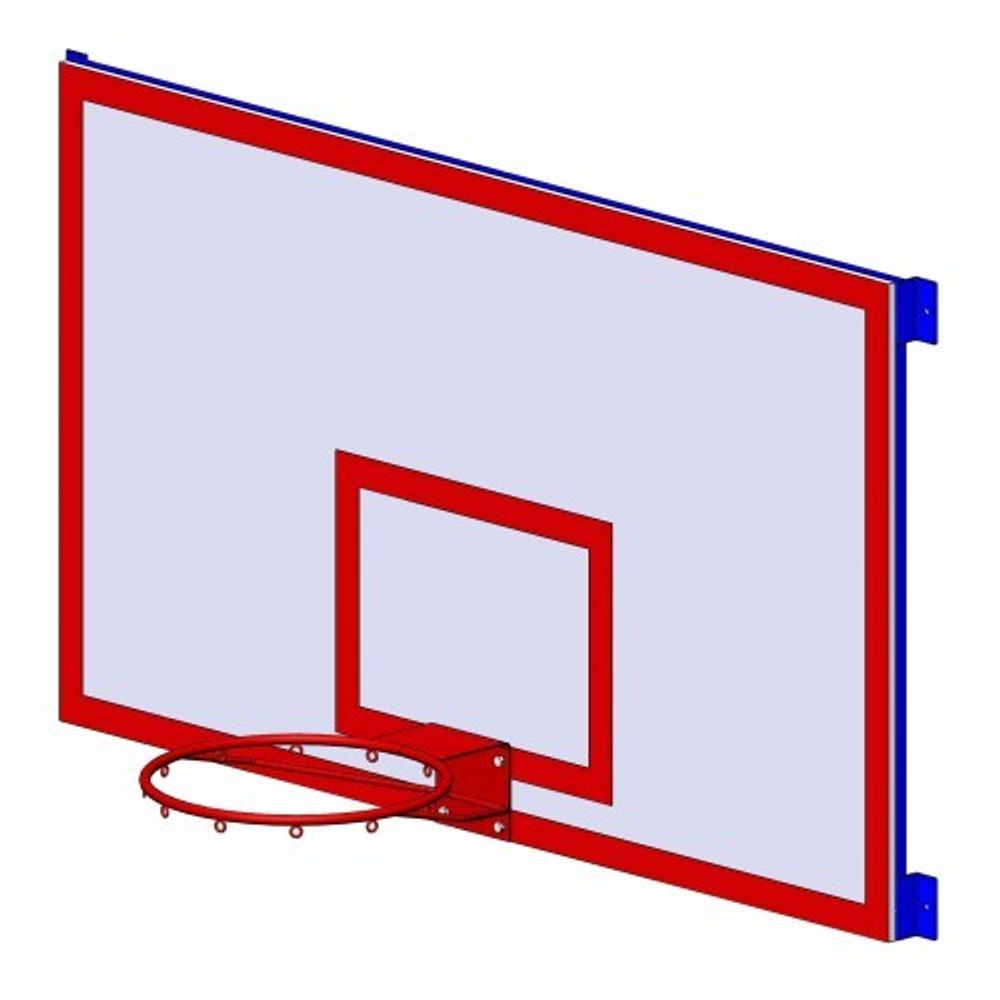 Щит баскетбольный тренировочный, фанера 15 мм, 900 х 1200 мм