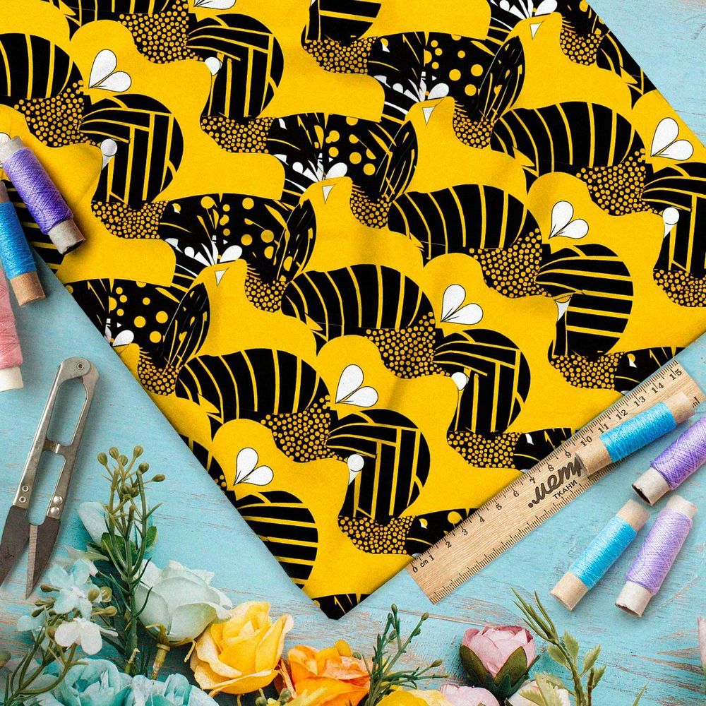 Ткань премиум Оксфорд 600D завораживающие зигзаги судьбы