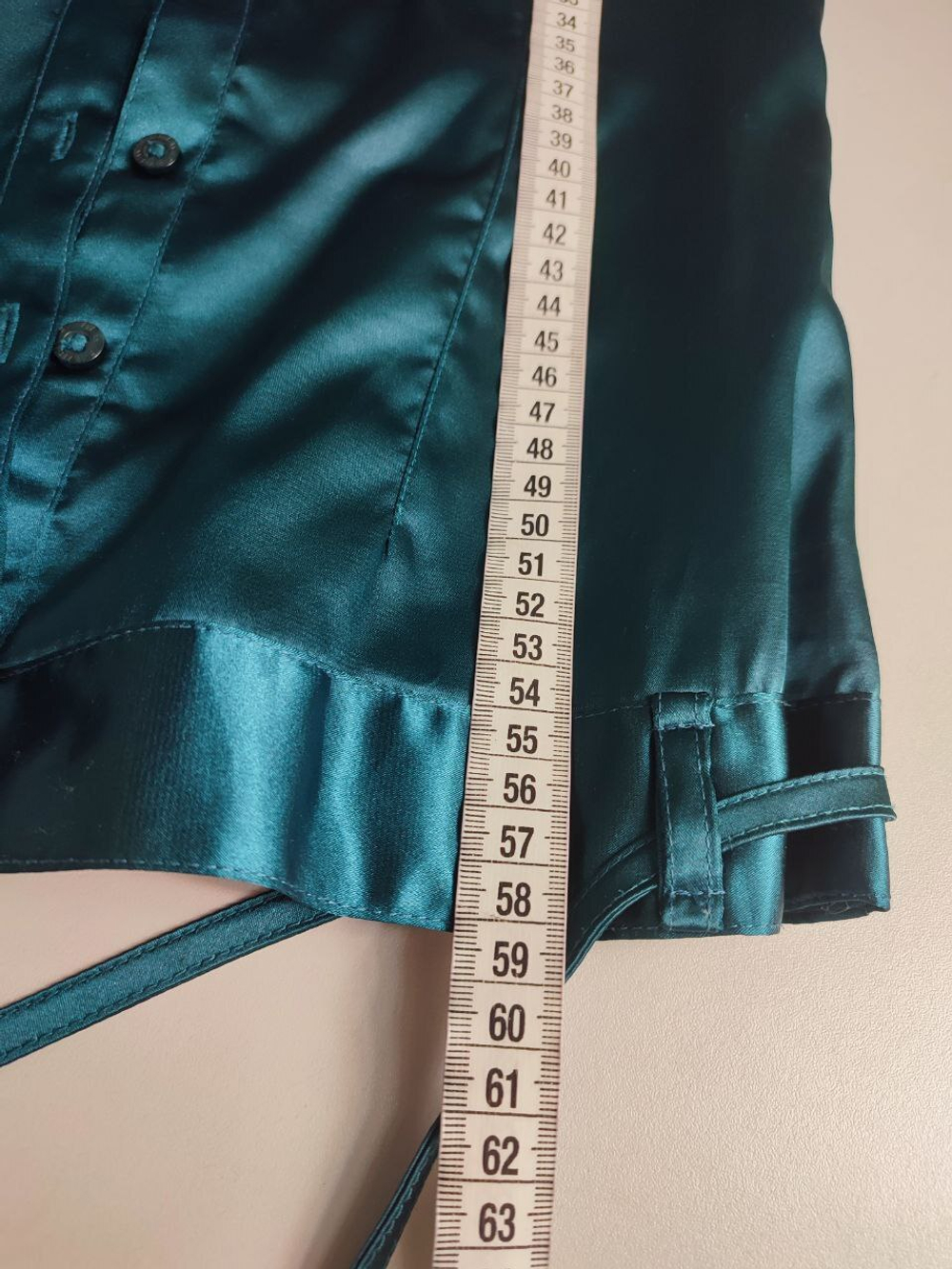 Блузка REVIEW цвета морской волны 44 размер