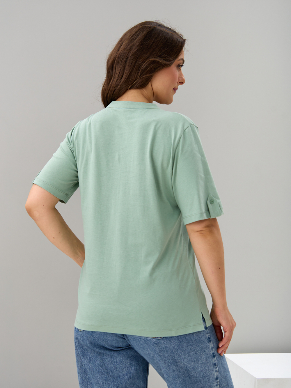 Блузка БЛ-122/шалфей