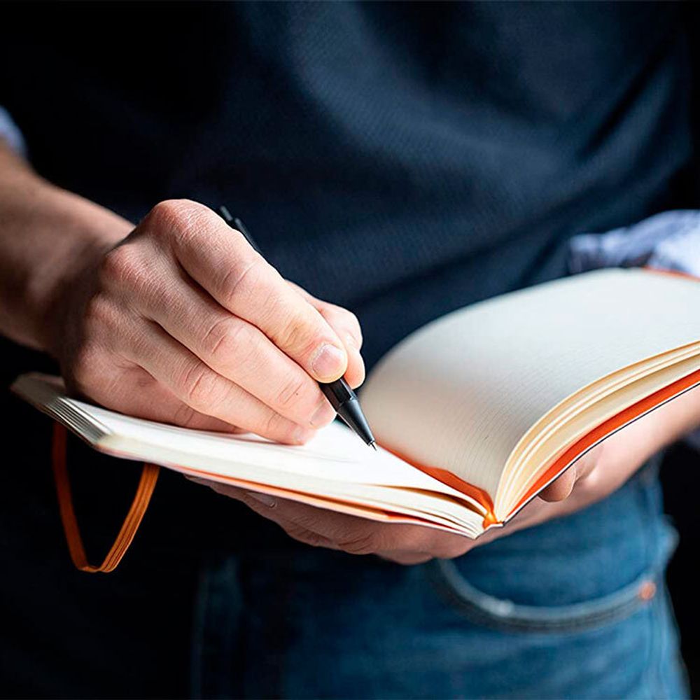 Записная книжка Rhodiarama в мягкой обложке A5 в точку 90 гр Coral Коралловый (117446C) 5