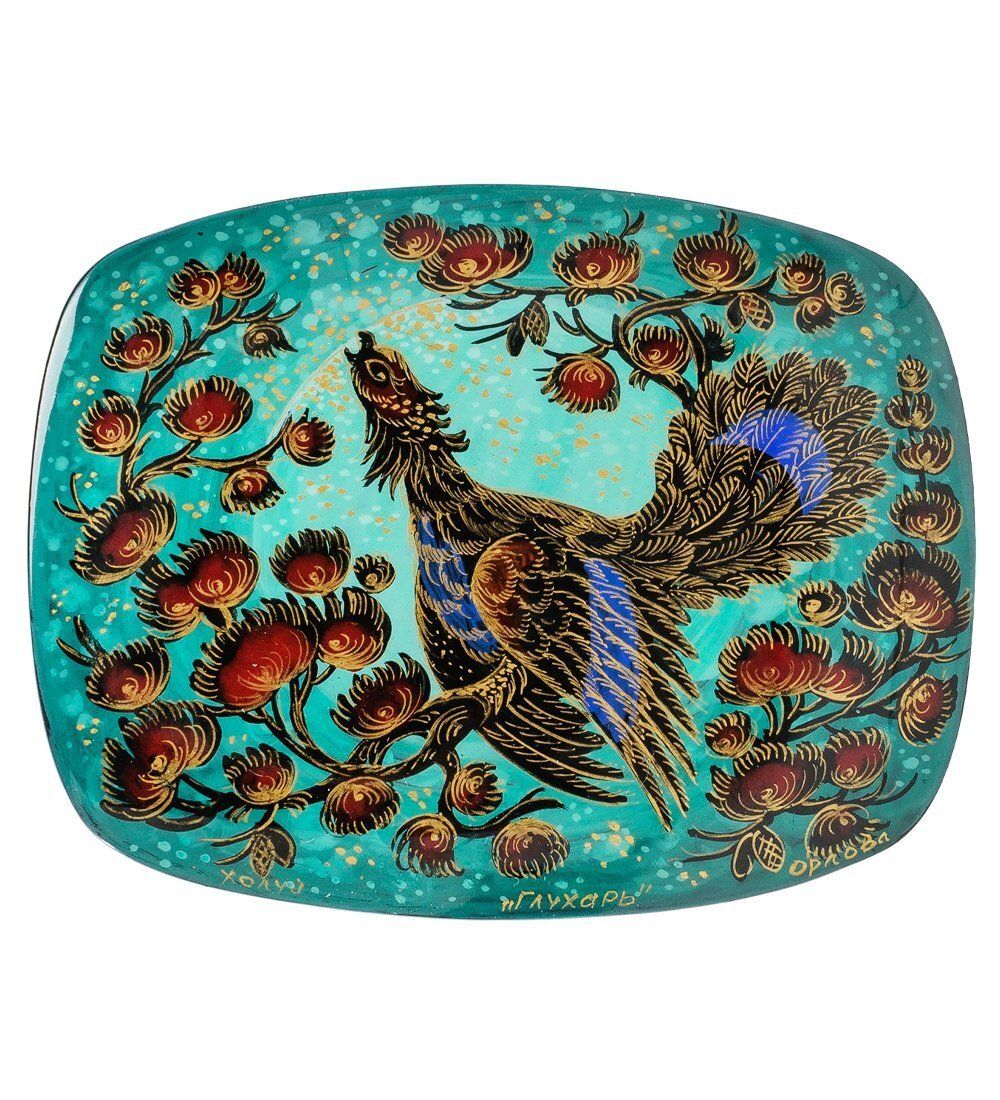 Народные промыслы ШК-45/32 Шкатулка «Глухарь» 10,5х9,0 исп. Орлова