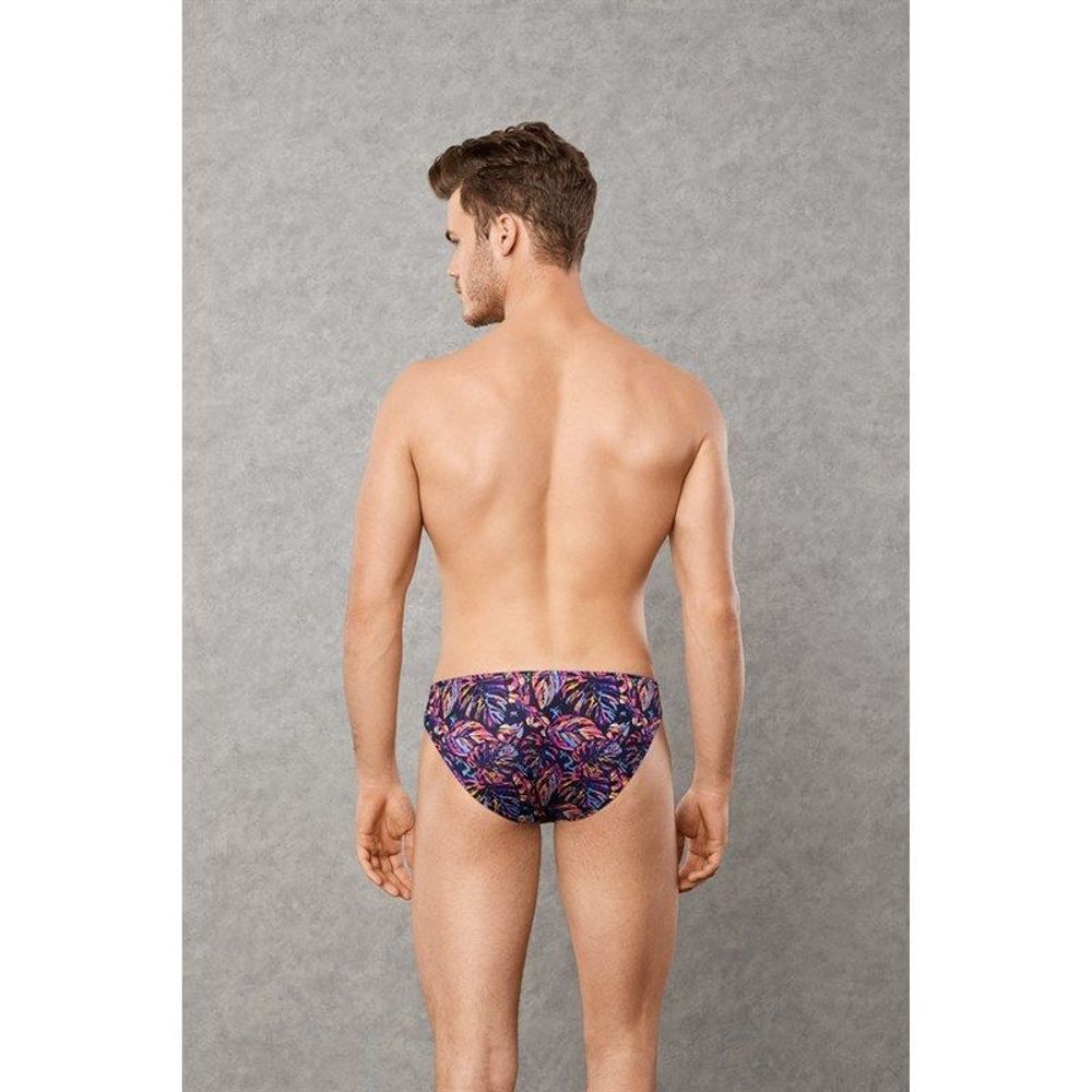 Мужские трусы брифы черные с принтом DOREANSE 1231