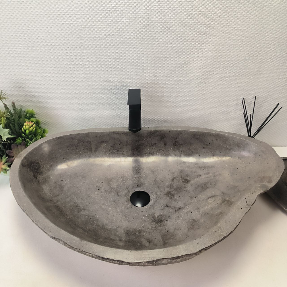 Раковина из речного камня RS-63638 (85*51*16) 0125