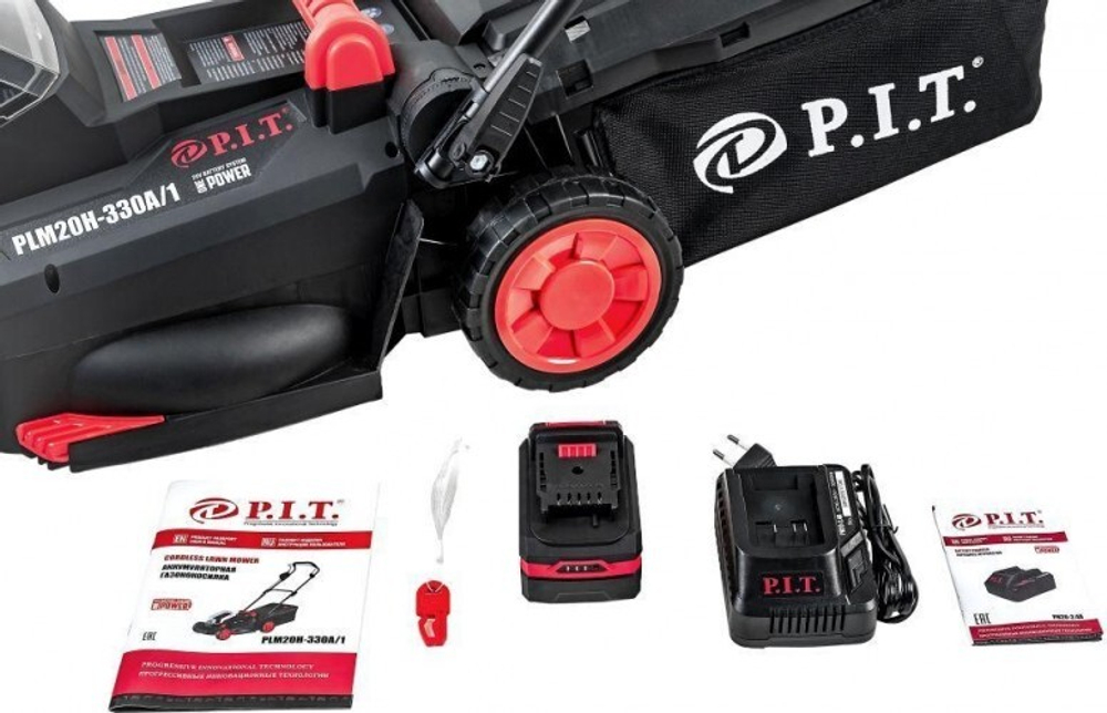 Газонокосилка аккумуляторная P.I.T. PLM20H-330A/1