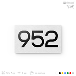 Номер на дверь 952, табличка на дверь для офиса, квартиры, кабинета, аудитории, склада, белая 120х70 мм, Айдентика Технолоджи