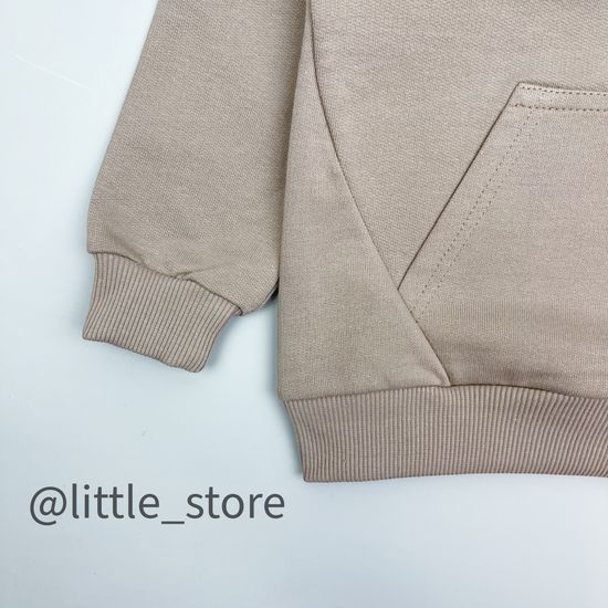 Толстовка из футера "One love" Капучино