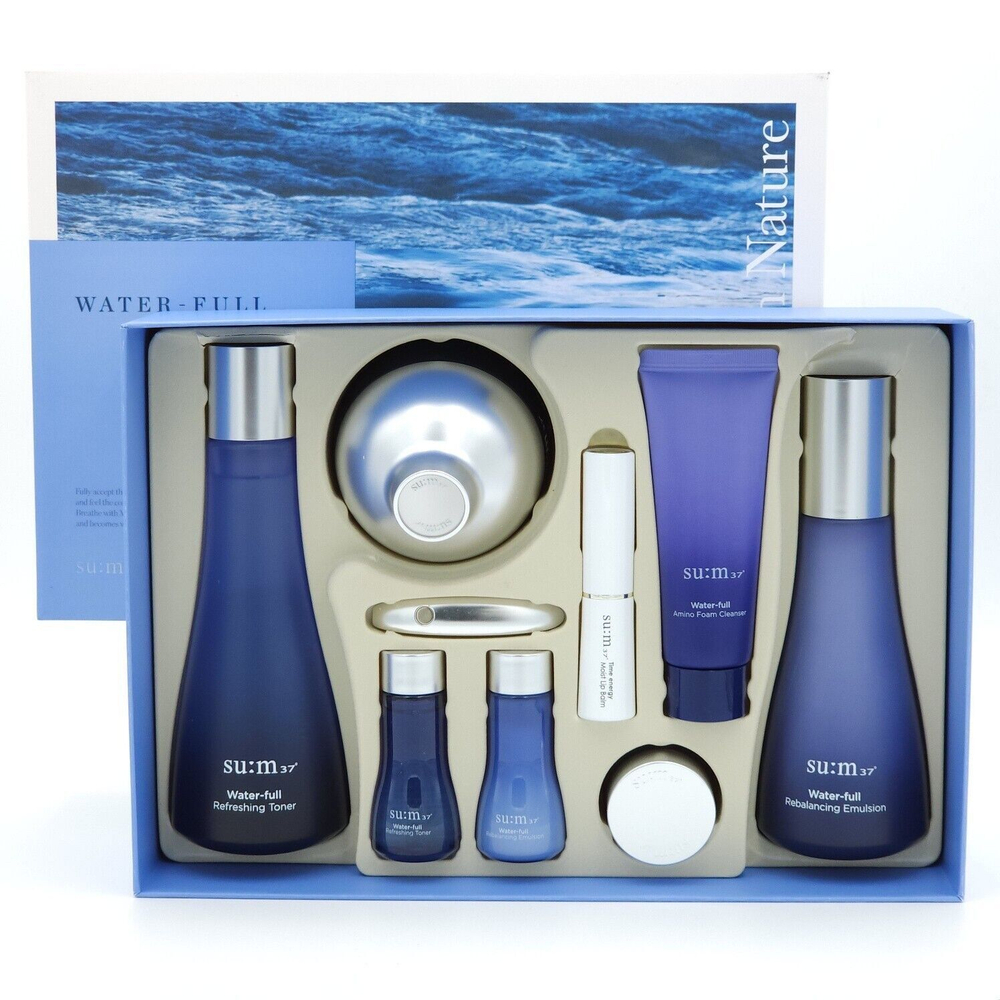 ПРЕМИУМ УВЛАЖНЯЮЩИЙ НАБОР ДЛЯ УХОДА SUM37 Water - Full Breathe with Nature set