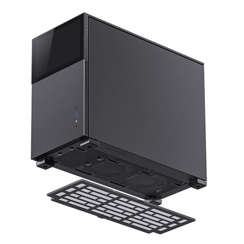 Корпус JONSBO D41 STD SC, 8" Color LCD, mini-ITX, micro-ATX, ATX, черный (без БП)