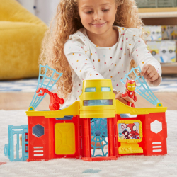 Hasbro Спайди и супер приятели - Башня Железного человека + фигурка действия F9351 / артикул   F8842 F9351  / GTIN 5010996197603