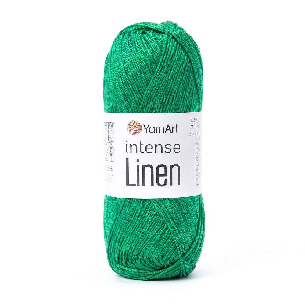 Пряжа YarnArt Intense Linen, Изумруд