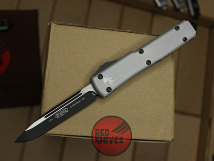Нож Microtech Ultratech Standard S/E A+++ - серая рукоять, черный клинок