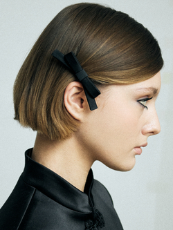 Бант "Стрекоза" XXS черный