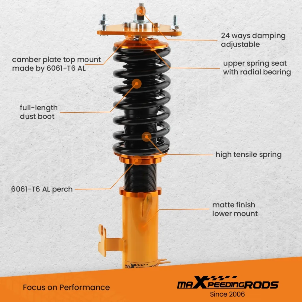 Coilover Suspension Kits подходят для автомобиля MINI ONE / COOPER 2002 2003-2006 Adj. Damper lowering kit