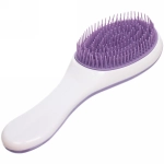 Расческа массажная «Эстетика», цвет фиолетовый/белый , 22,5*8,5см, в пластиковой коробке