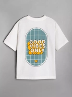 Футболка детская оверсайз в школу трикотажная