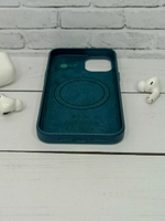 Кожаный чехол Leather Case iPhone 13, Indigo Blue ИНДИГО