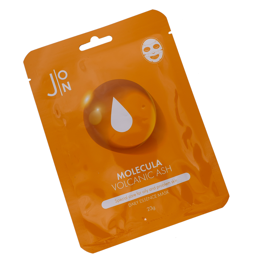 Тканевая маска для лица ВУЛКАНИЧЕСКИЙ ПЕПЕЛ Molecula Volcanic Daily Essence Mask, 23 мл