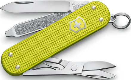 Нож перочинный Victorinox Classic SD Alox, 58 мм, 5 функций, желтый, подарочная коробка