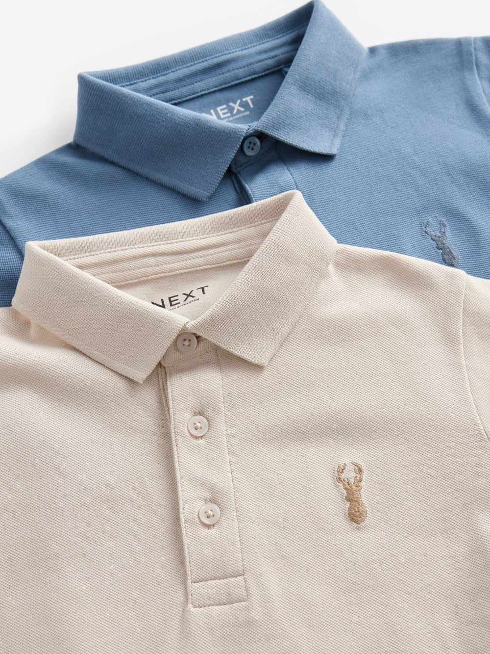 Поло для мальчика Next E29-779, 2 шт., Синий, Песочный