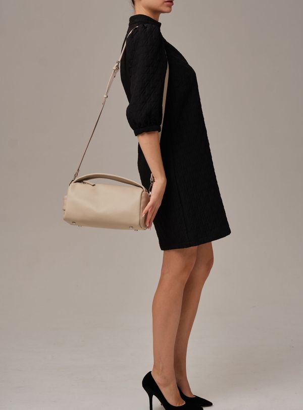 Кожаная сумка Solea DBR 31365 бежевая пудра