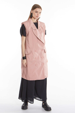 ДЛИННЫЙ ДВУБОРТНЫЙ ЖИЛЕТ