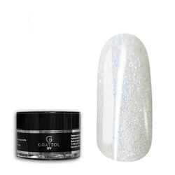 Grattol Camouflage Gel White Glow 04 - Гель молочный с шиммером, 15 мл