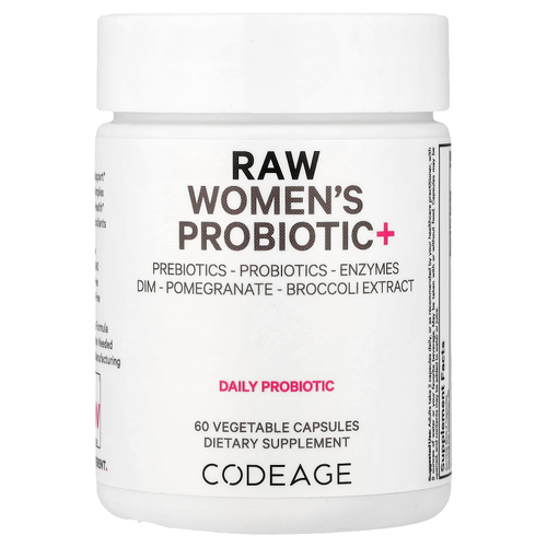 Codeage, RAW Women's Probiotic +, 60 растительных капсул