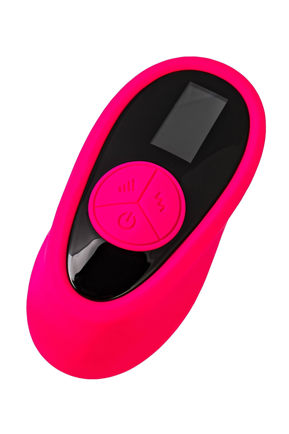 Розовый вибратор для пар Prawno с пультом ДУ (Цвет: розовый)