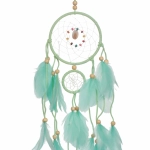 Украшение-оберег «Ловец Снов-Magical dream» 11*50см цвет нежно-зеленый