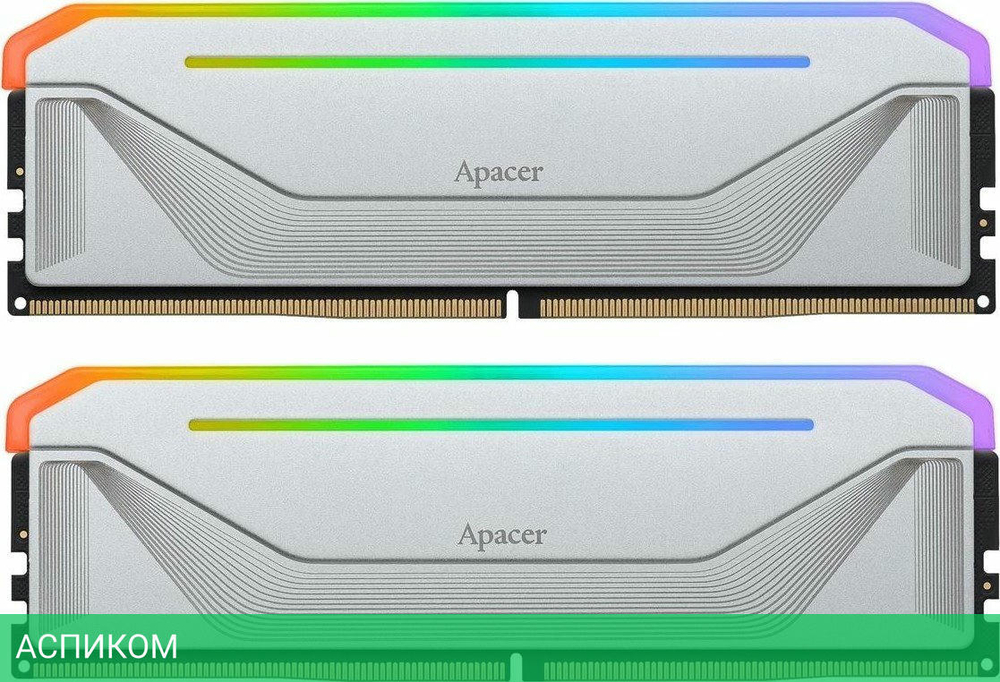Оперативная память Apacer NOX RGB 2x16GB DDR5 PC5-44800 Silver (AH5U32G56C522NWAA-2)