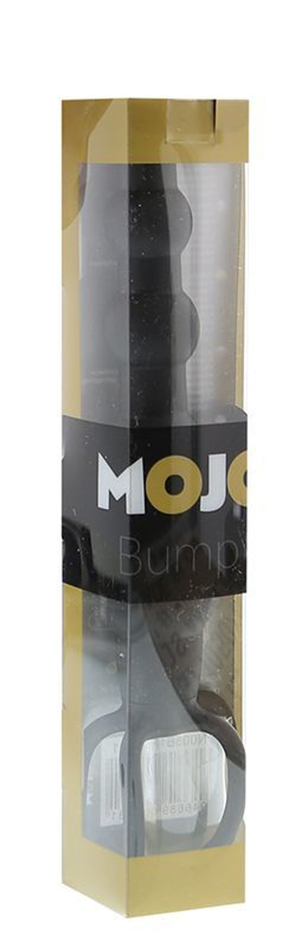 Черная ёлочка-насадка для двойного проникновения Mojo Bumpy - 15 см.