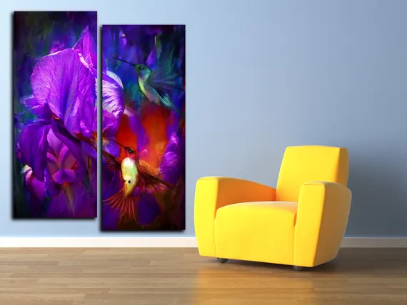 Модульная картина "Цифровая живопись"