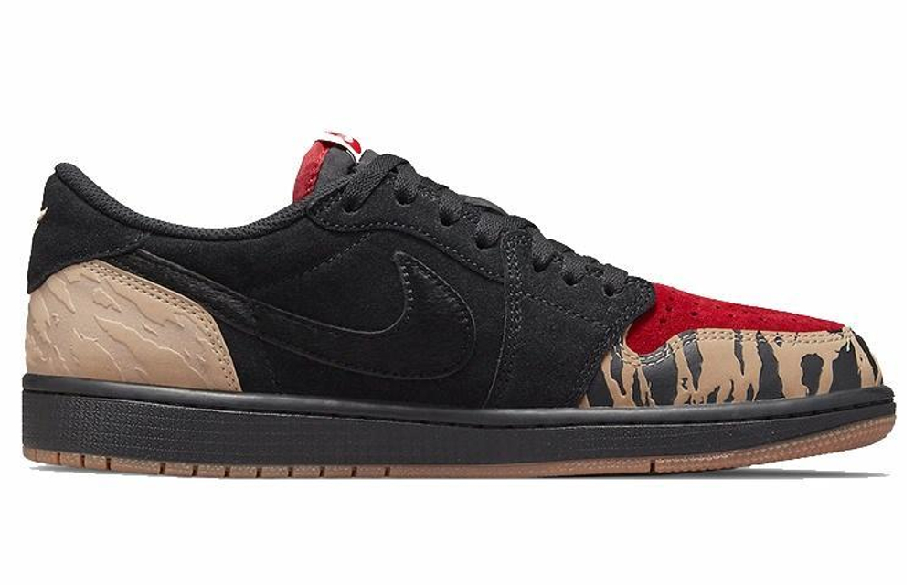 Кроссовки Solefly X Jordan Air Jordan 1 Retro Low Og Sp "Black And Sport Red"