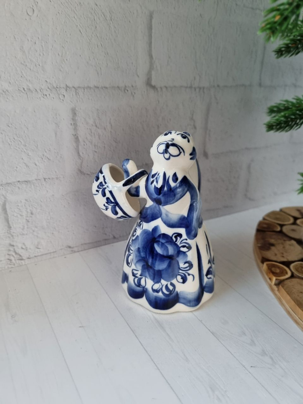 Лисичка фигурка гжель