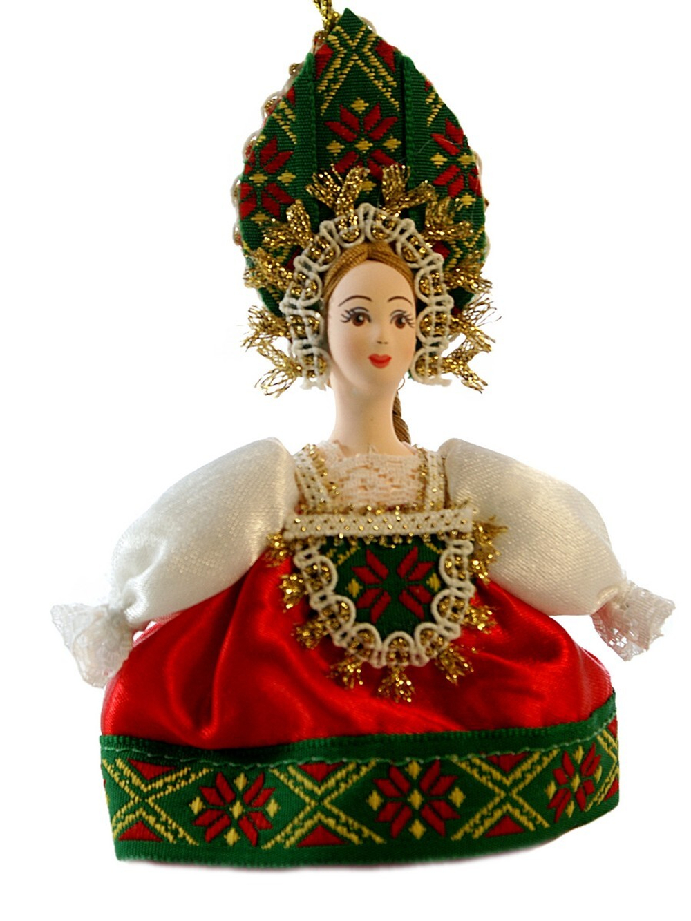 Кукла-подвеска  Девушка в сарафане