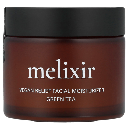 Melixir, веганский увлажняющий крем для лица с зеленым чаем, 80 мл (2,7 жидк. унции)
