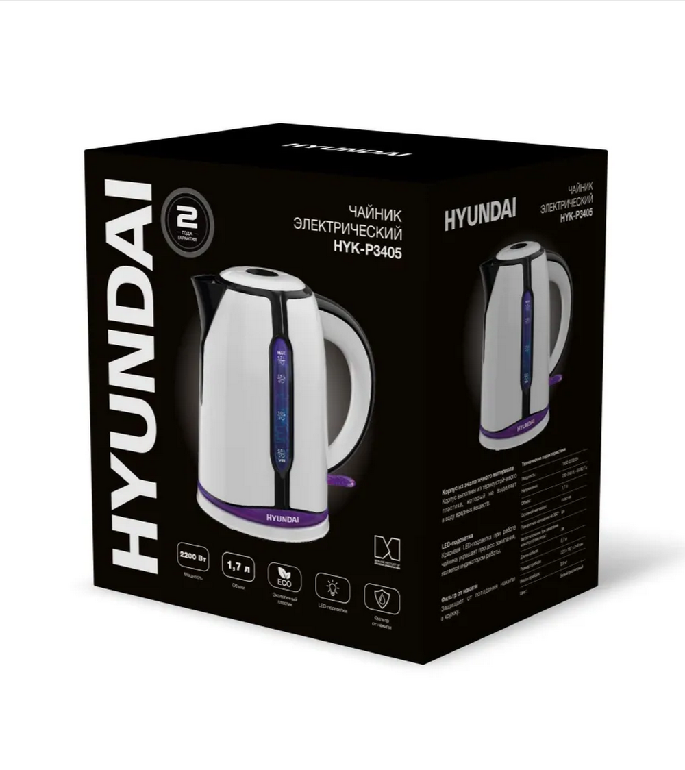 Чайник электрический Hyundai HYK-P3405