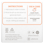 Full Circle, Bubble Up, дозатор мыла и набор кистей для посуды, белый, 1 набор