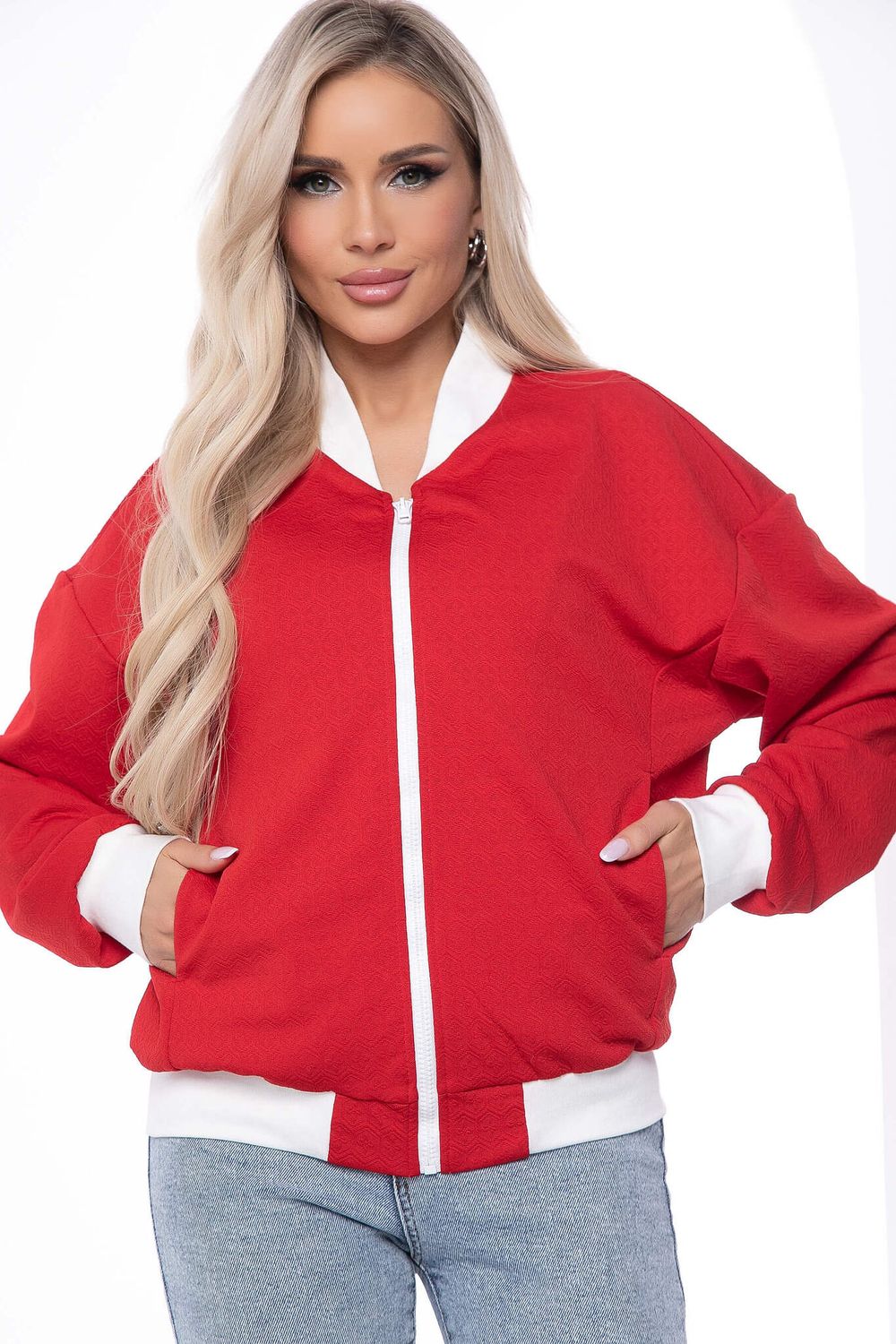 Бомбер "Городской вайб" (красный) Б8642 LT Collection