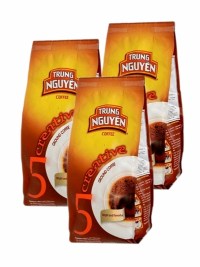 Кофе вьетнамский молотый Creative №5 (арабика кули) Trung Nguyen, 3 пачки по 250 г