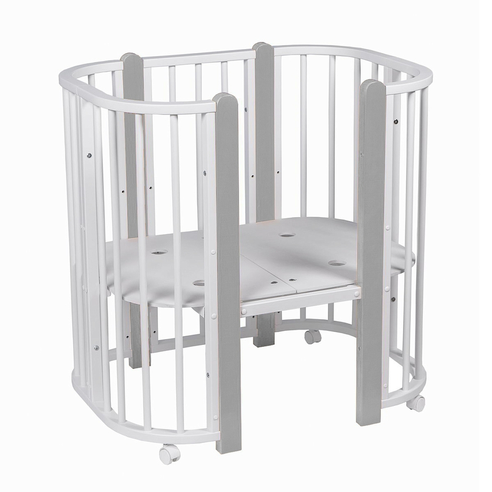 PITUSO Кровать детская + маятник 5/1 Asti Белый-Серый